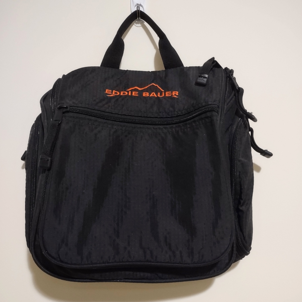 Eddie Bauer Black Hanging Dopp Kit Toiletry Bag for Travel